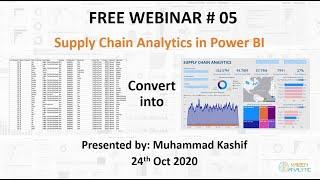 Webinar # 5: Supply Chain Analytics in Power BI