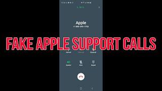 Fake Apple Support Calls  - DO NOT ANSWER!