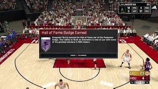 HOW TO GET HALL OF FAME POSTERIZER BADGE! GUARDS & BIG MEN/CENTERS IN NBA2K17