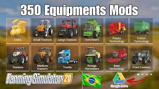 350+ Mods with Brasileiros Map || Farming simulator 20 Map Download || Fs 20 New Update