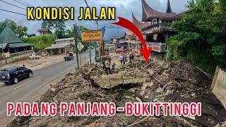 PERRJALANAN DI RANAH MINANG️️SUASANA JALANAN SETELAH TERJADI BANJIR LAHAR DINGIN GUNUNG MARAPI