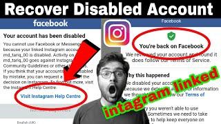 How To Recover Instagram Linked Disabled Facebook Account 2022 | Visit Instagram Help Centre
