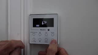 Programing a Gree  Wall Thermostat as the Controlling Temperature Gauge