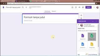 Cara Impor Soal dari Excel ke Google Form