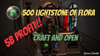 BDO Life | Lightstone of Flora Craft and Opennig  | 5B PROFIT