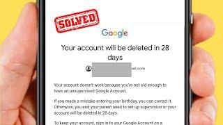 How to Fix Your Account Will Be Deleted in 28 Days / 29 Days / 26 Days / Google /Gmail Problem Solve