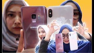 SAMSUNG S9 vs iPhone X JATUH? MANA YANG PECAH??