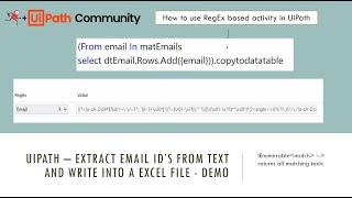UiPath – Extract Email Id’s From Text and Write into a Excel File