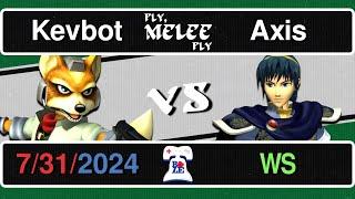 Fly, Melee Fly #10: Kevbot (Fox) Vs. Axis (Marth) - WS