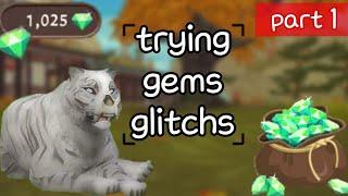 trying Gems glitchs to prove if they work or not//#wildcraft