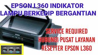 Epson L360 Lampu Berkedip Bergantian