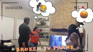 BROKEN TV PRANK ON FRIENDS (THEY WAS PISSED!!!) **CRAZY REACTION**