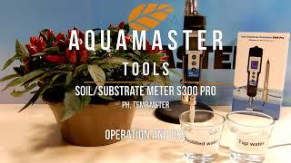 Aqua master tools S300 Pro pH meter Operation and use