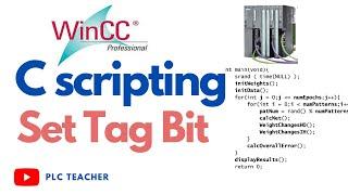 WinCC C Script  - Set Tag Bit Function |  PCS7 Training