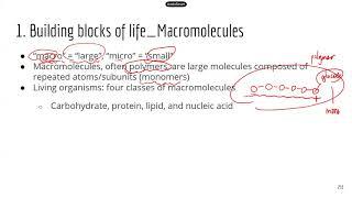 Comprehensive ATI TEAS Science Review Lecture: Macromolecules Part 1_overview and chemical reactions