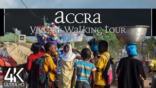 【4K】 VIRTUAL WALKING TOUR:  «Accra - Ghana 2021»  ORIGINAL SOUNDS  NO COMMENT  UHD ASMR