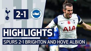 HIGHLIGHTS   SPURS 2 1 BRIGHTON   HARRY KANE PENALTY AND GARETH BALE WINNER480P 1