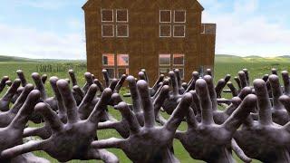 Scary Hand Vs Houses In Garry's Mod! (Part 16)