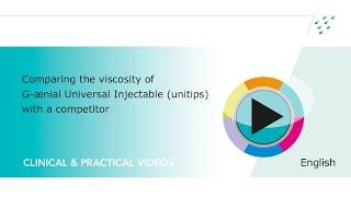 Comparing the viscosity of G-ænial Universal Injectable (unitips) with a competitor