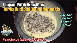 Gak Sempet Ngopi Boss..TERBAIK | Umpan Putih Ikan Mas | Raja Boncos