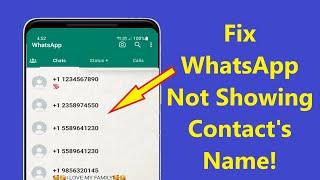 Fix WhatsApp Not Showing Contact Name But Phone Number on Android!! - Howtosolveit