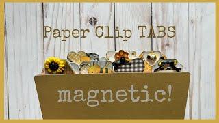 Hidden Paper Clip TABS / MAGNETIZED Version