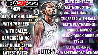 NEW* HOW TO GET 75 SPEED WITH BALL GLITCHED ON A 6”9 GLITCHY BUILD NBA 2K22 NEXT GEN! BEST GUARD!!!