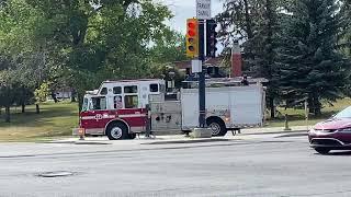 Calgary Fire Department Full Station 10 Responding to Alarms!