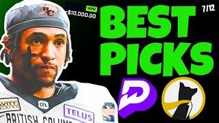 BEST CFL/VAL/MLB PRIZEPICKS CORRELATED eSPORTS FREE PICKS TODAY!! 7/12 (FLEX FRIDAY)