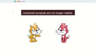 Unshared projects are no longer visible on Turbowarp :(