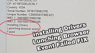 Installing Drivers Lunching Browser Event Failed FIX For all Windows Showing Error Using FRP TOOL