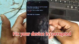 Asus your device is corrupted and cannot be trusted