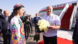 Лукашенко в Душанбе: Блестящий русский язык! Молодец! // Как встречали Президента в Таджикистане