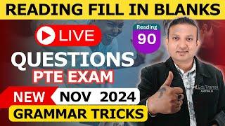 Reading Fill in the Blanks | Grammar Tricks Nov 2024 | Edutrainex PTE