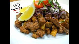 HOW IS ALBANIAN LIVER MADE ? TURKISH DELIGHT-LIKE LIVER RECIPE FROM THE MASTER / ONION SALAD RECIPE