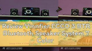 Review Vinnfier ECCO 3 BTR Bluetooth Speaker System 7 Color Pulsating LED Lights