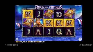 BOOK OF VIKINGS FULL SCREEN BONUS BIG WIN