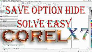 How To fix Corel Draw X7 Can't Save, Export, Print, Copy, Paste Etc New Way Solved