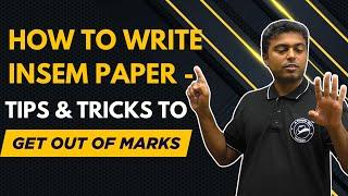 How to Write Insem Paper - Tips & Tricks to get Out of Marks | Most Liked Topic | #insem #sppuexam