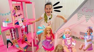 Barbie Videosu!Ada ile Evcilik Oyunları!Barbie Videosu,Oyuncak Bebek Bakma Videosu,Kız Oyunları#doll