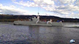 DARPA - Anti-Submarine Warfare Continuous Trail Unmanned Vessel Speed Testing [1080p]