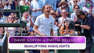 Emotional SCENES | David Goffin vs Mattia Bellucci | Qualifying Highlights | Wimbledon 2024