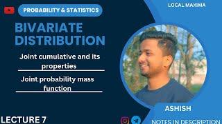 Joint probability mass function, Joint cumulative distribution, Bivariate Random Variable, BSC DU