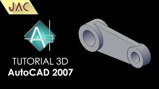 Tutorial 3D AutoCAD 2007 Basic | Ex : #2 [JAC Art Code]