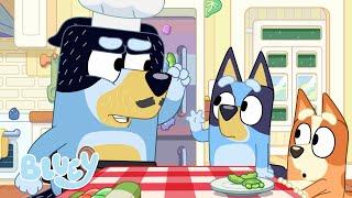 Papà si Finge Chef 🫛  | Divertimento in Cucina con Bluey ️ | Bluey Italiano Canale Ufficiale  