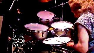 Ian Paice up close and personal during his drum solo in South America 2000