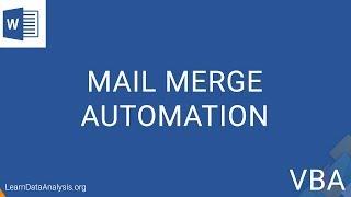 Automate Mail Merge to Save Each Record Individually in MS Word | Step-By-Step Word VBA Tutorial