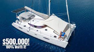 Ultimate Comfort + World Sailing 48' Catamaran (FULL Inside & Outside Tour)