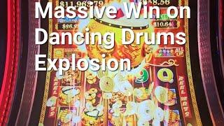 Massive Win on Dancing Drums Explosion. Sometimes, going big really pays off!!