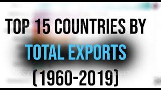 Top 15 Countries by Total Exports (1960-2019)